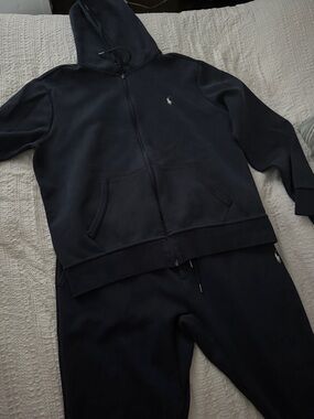 Polo by Ralph Lauren Navy Zip-Up Hoodie and Sweatpants